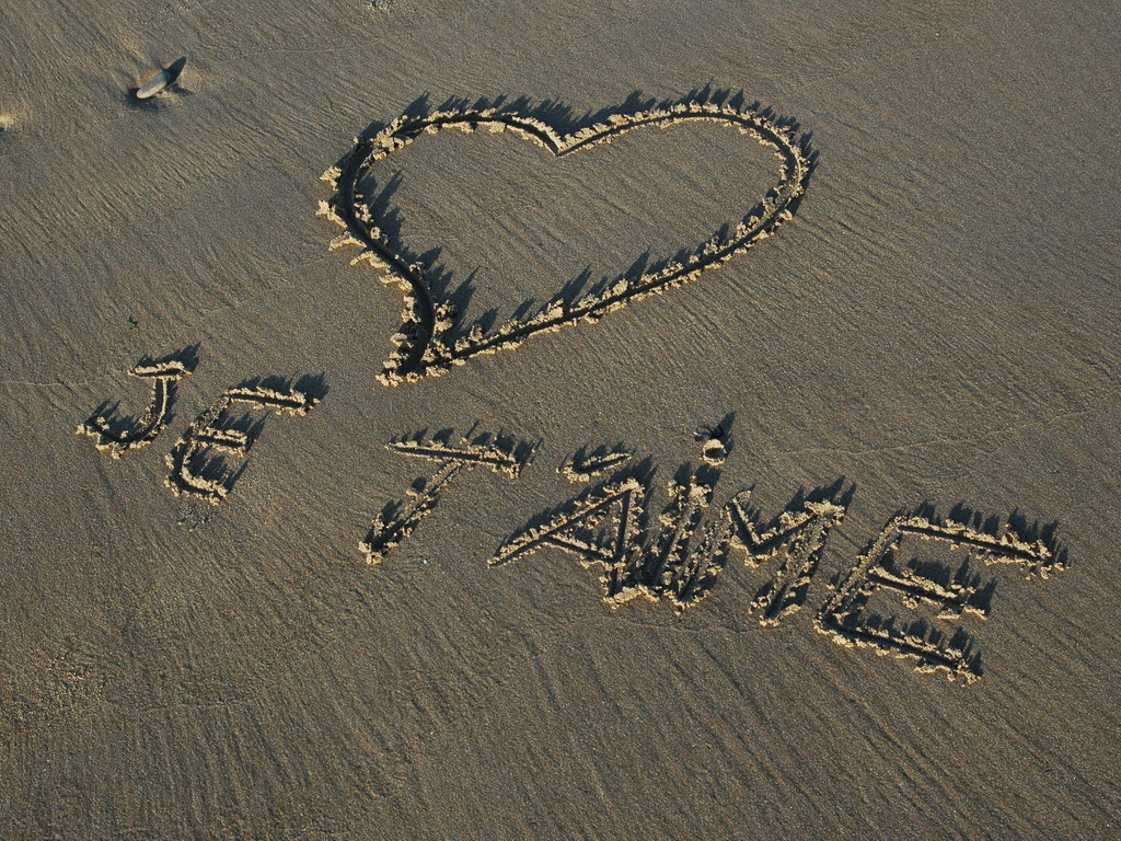 Fonds d'cran Nature Mers - Ocans - Plages un message