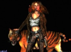 Fonds d'cran Art - Numrique Tigress girl