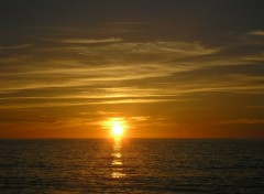 Fonds d'cran Nature Coucher de soleil sur la Manche