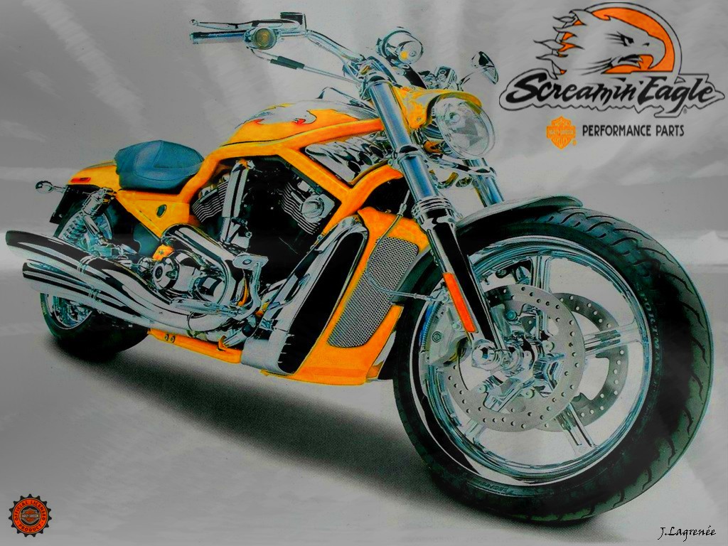 Wallpapers Motorbikes Harley Davidson V-Rod-Screamin'Eagle-2006