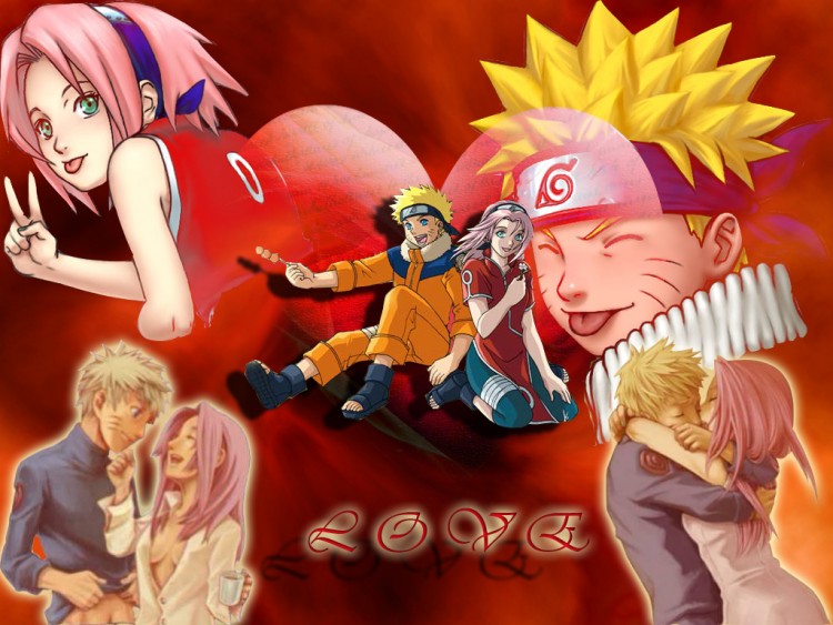 Fonds d'cran Manga Naruto Naruto et sakura