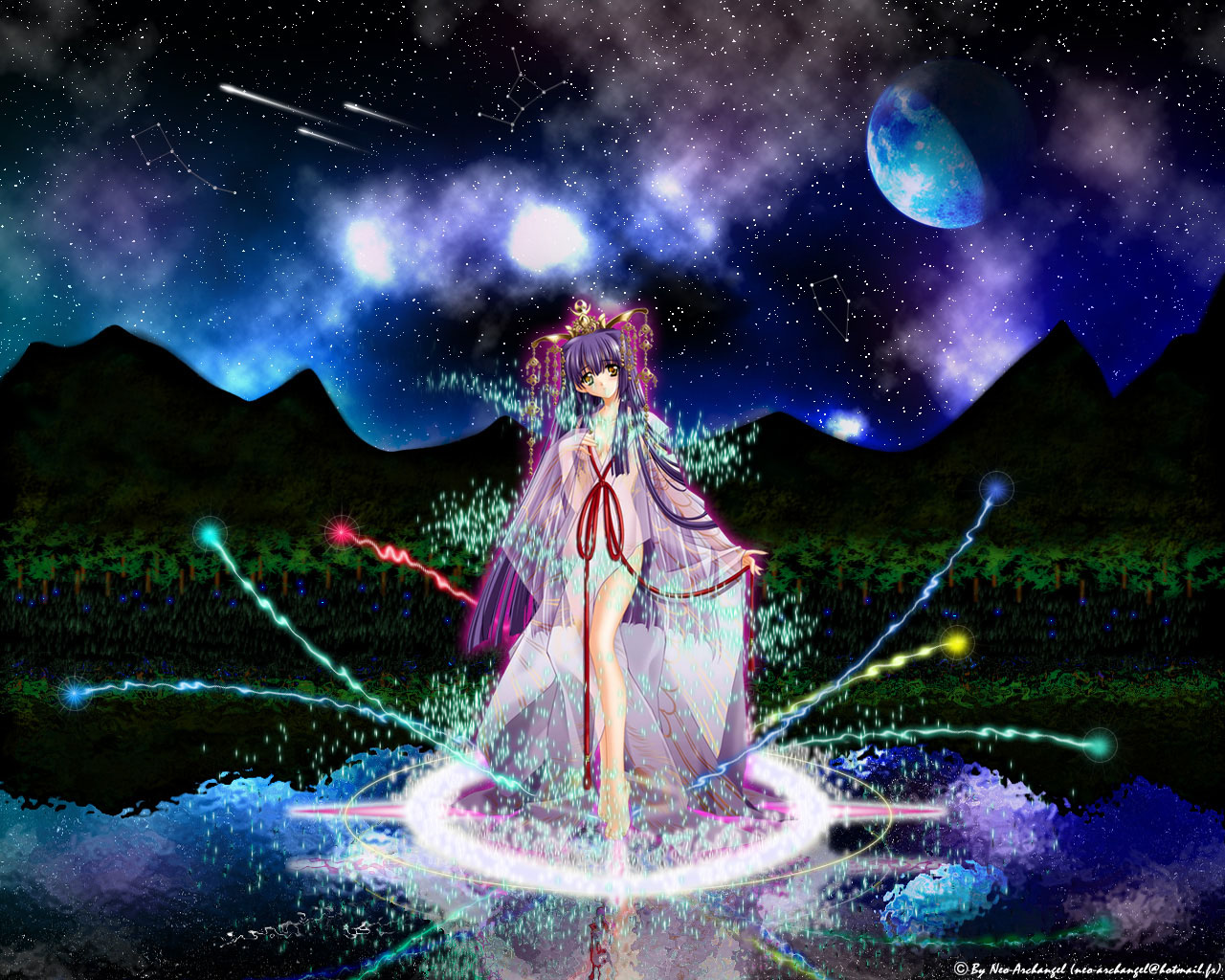 Fonds d'cran Manga Divers No Surface Moon (fairy-like)