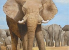 Wallpapers Art - Painting Elephant (http://carine.ariberti.net )