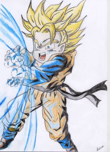 Fonds d'cran Art - Crayon Manga - Dragon Ball Z goten