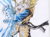 Fonds d'cran Art - Crayon goten