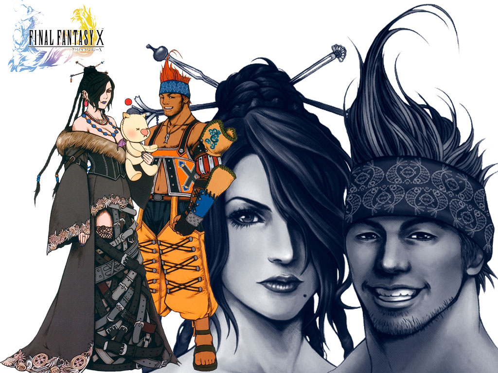 Fonds d'cran Jeux Vido Final Fantasy X Lulu et Wakka