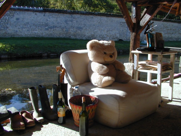 Wallpapers Objects Cuddly Nounours sur le bord du Fusain