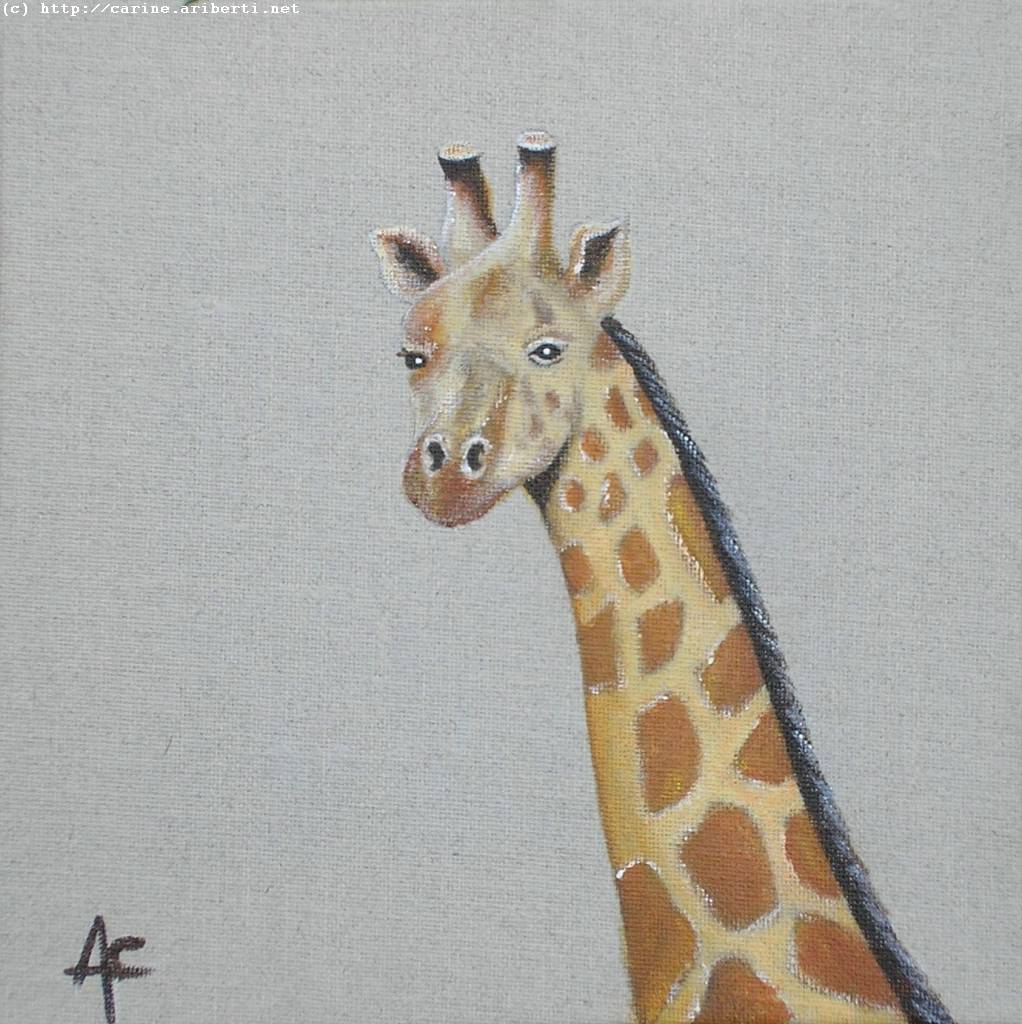 Wallpapers Art - Painting Animals Girafe ( http://carine.ariberti.net )