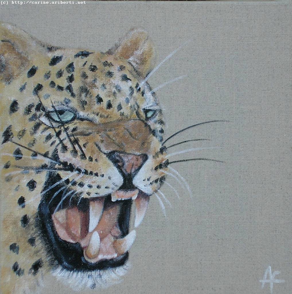 Wallpapers Art - Painting Animals Leopard ( http://carine.ariberti.net )