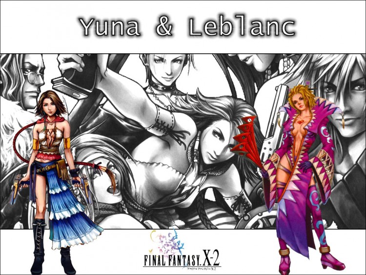 Fonds d'cran Jeux Vido Final Fantasy X-2 Yuna  et Leblanc