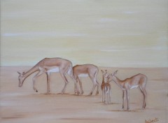 Fonds d'cran Art - Peinture Gazelle ( http://carine.ariberti.net )