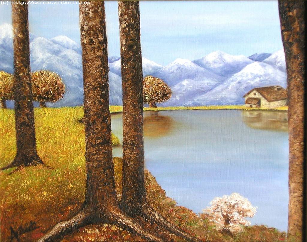 Wallpapers Art - Painting Landscapes - Misc Lac ( http://carine.ariberti.net )