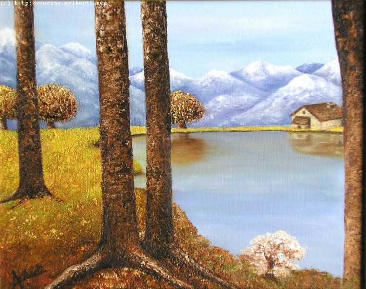 Wallpapers Art - Painting Landscapes - Misc Lac ( http://carine.ariberti.net )