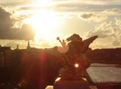 Wallpapers Constructions and architecture Statue des Invalides en contre-jour