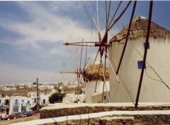 Fonds d'cran Voyages : Europe Mikonos et ses moulins