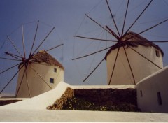 Fonds d'cran Voyages : Europe Les moulins de Mykonos