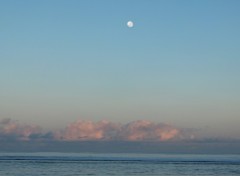 Fonds d'cran Nature Coucher de Lune  Saint Leu