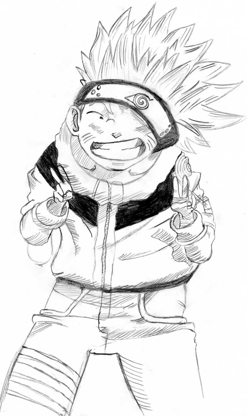 Fonds d'cran Art - Crayon Manga - Naruto naruto