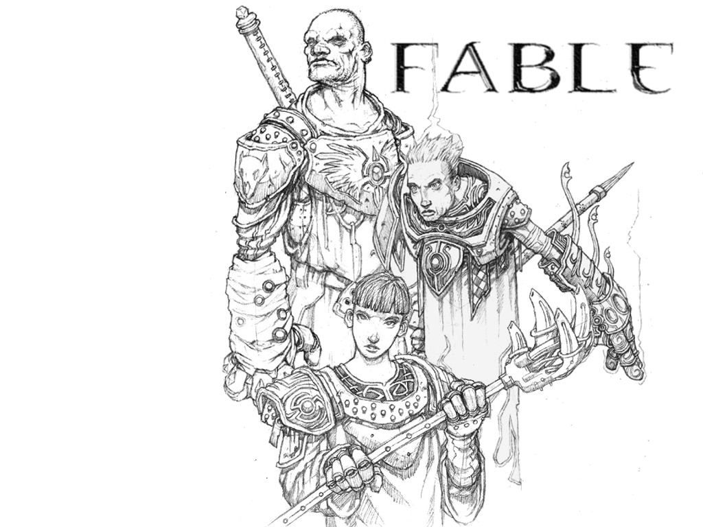 Wallpapers Video Games Fable fable noir et blanc