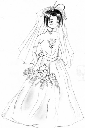 Fonds d'cran Art - Crayon Manga - Love Hina mutsumi marie