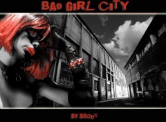 Fonds d'cran Art - Numrique bad girl city