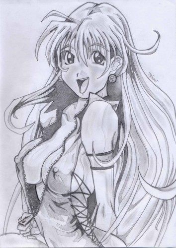 Wallpapers Art - Pencil Manga - Characters Belle Blonde