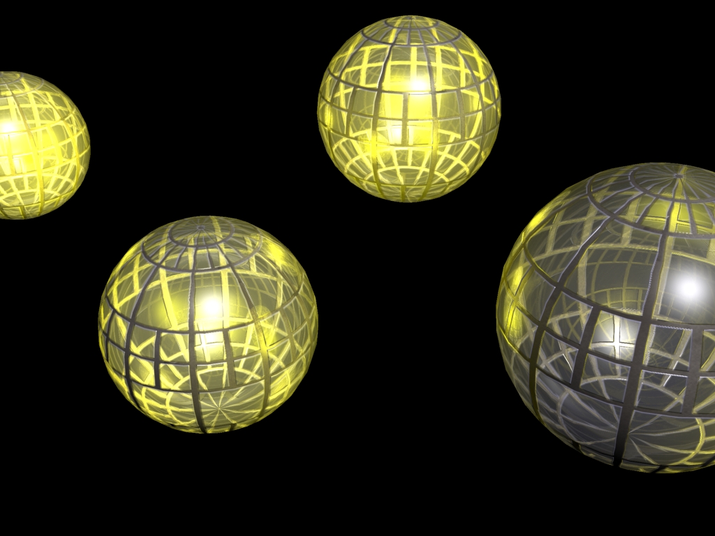 Fonds d'cran Art - Numrique 3D - Studio Max light balls