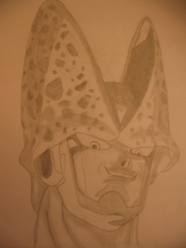 Fonds d'cran Art - Crayon Manga - Dragon Ball Z cell