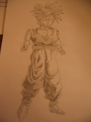 Fonds d'cran Art - Crayon Manga - Dragon Ball Z super gohan