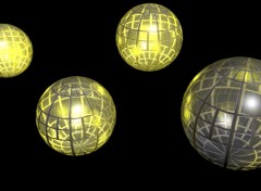 Fonds d'cran Art - Numrique light balls