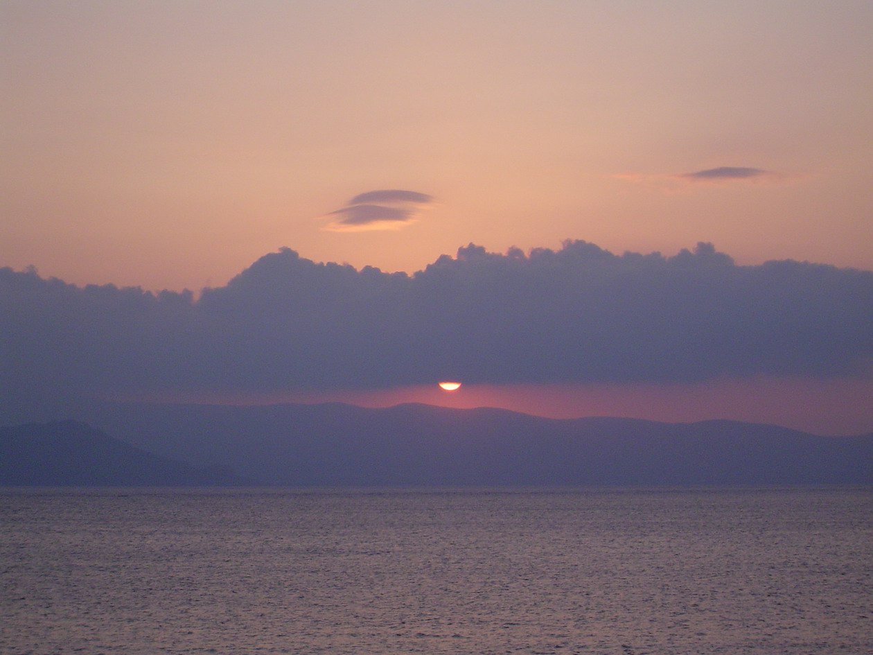 Wallpapers Nature Sunsets and sunrises couche de soleil  Plaka, Naxos, Grce