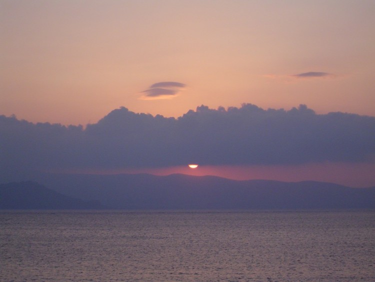 Fonds d'cran Nature Couchers et levers de Soleil couche de soleil  Plaka, Naxos, Grce