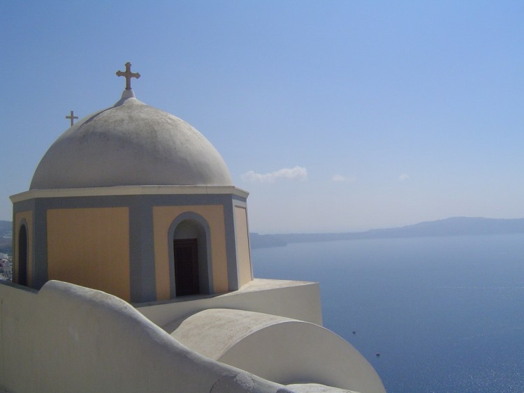 Wallpapers Trips : Europ Greece Eglise  Thira, Santorin, Grce