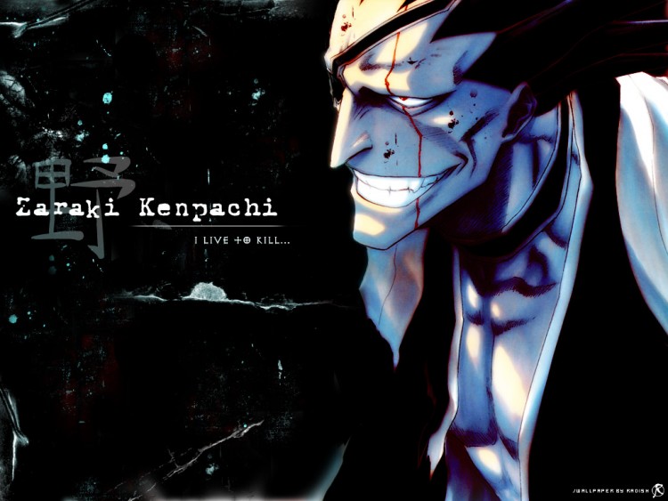 Fonds d'cran Manga Bleach Zaraki Kenpachi - The Shinigami Demon (Black)