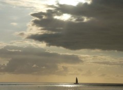 Fonds d'cran Nature coucher sur la saline