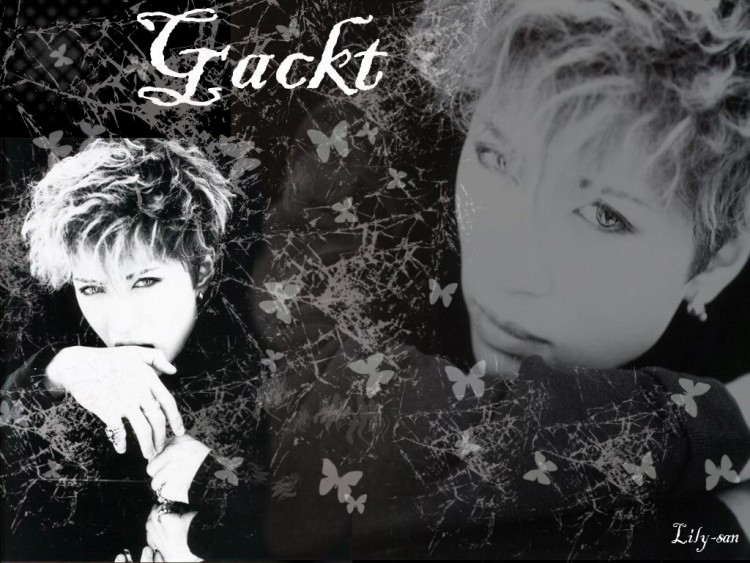 Wallpapers Music Gackt black and white