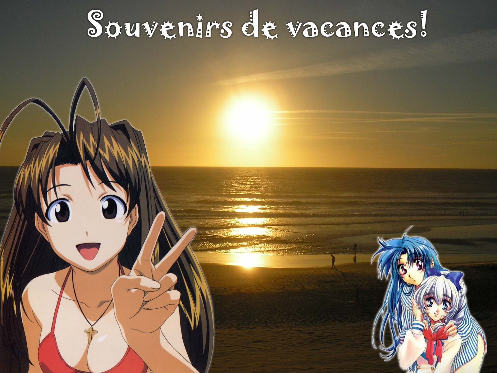 Fonds d'cran Manga Love Hina Wallpaper vacances