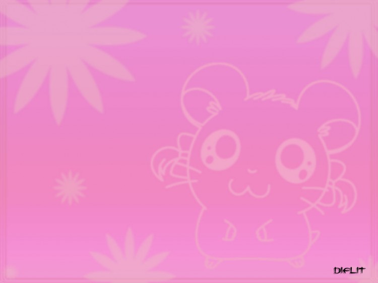 Fonds d'cran Dessins Anims Hamtaro Bijoux en rose