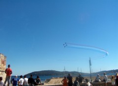 Wallpapers Planes La patrouille de France  Toulon le 15/08/05