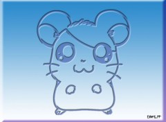 Wallpapers Cartoons Hamtaro en bleu