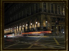 Fonds d'cran Voyages : Europe Rue du Louvre-Rivoli La Nuit