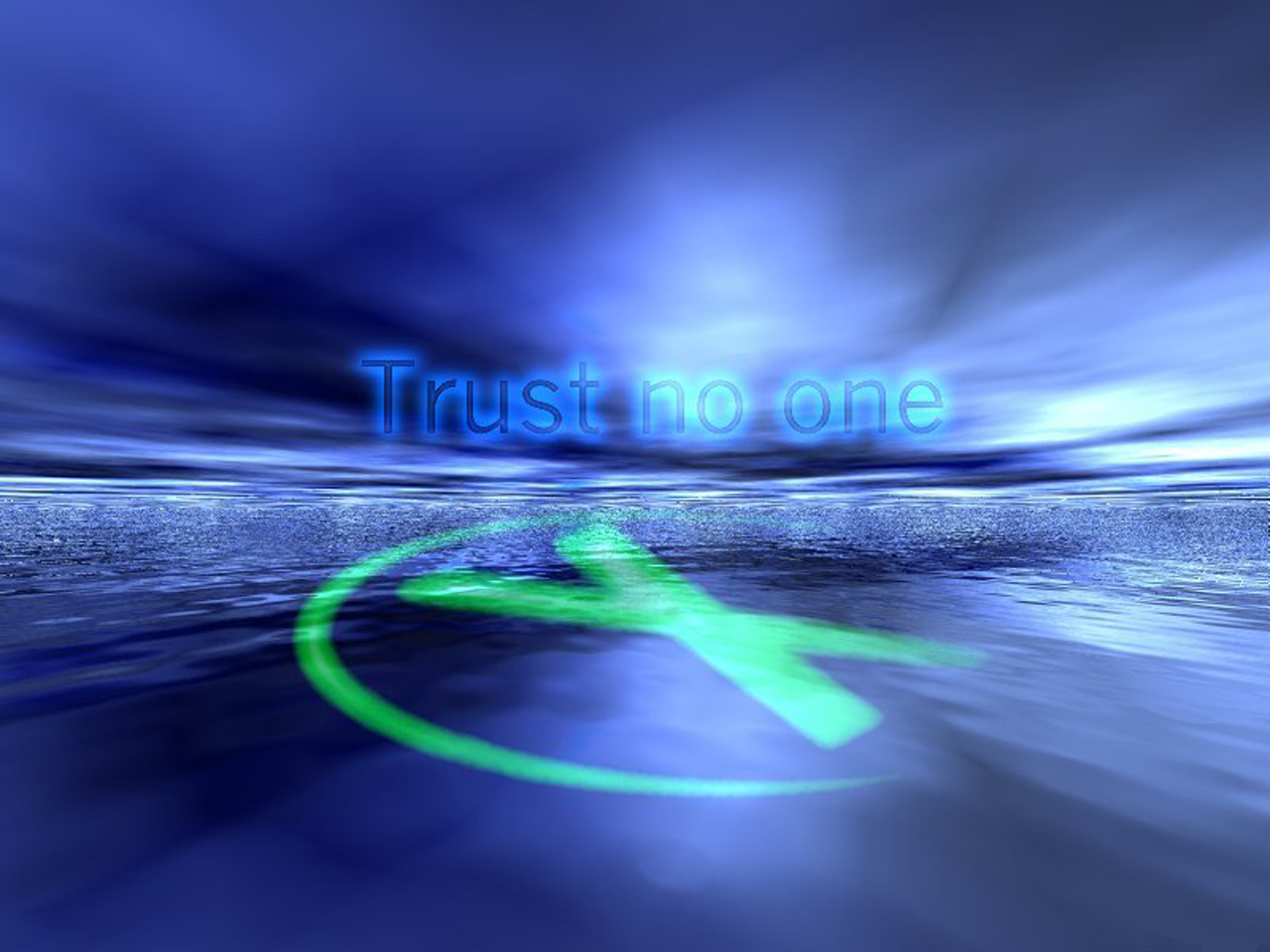 Wallpapers TV Soaps X-Files Trust No One !