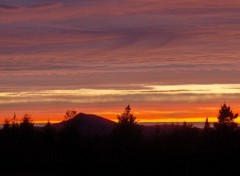 Fonds d'cran Nature Mont Adstock au coucher du soleil