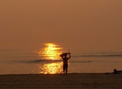 Wallpapers Nature  surfeur au lever de soleil Virginia Beach