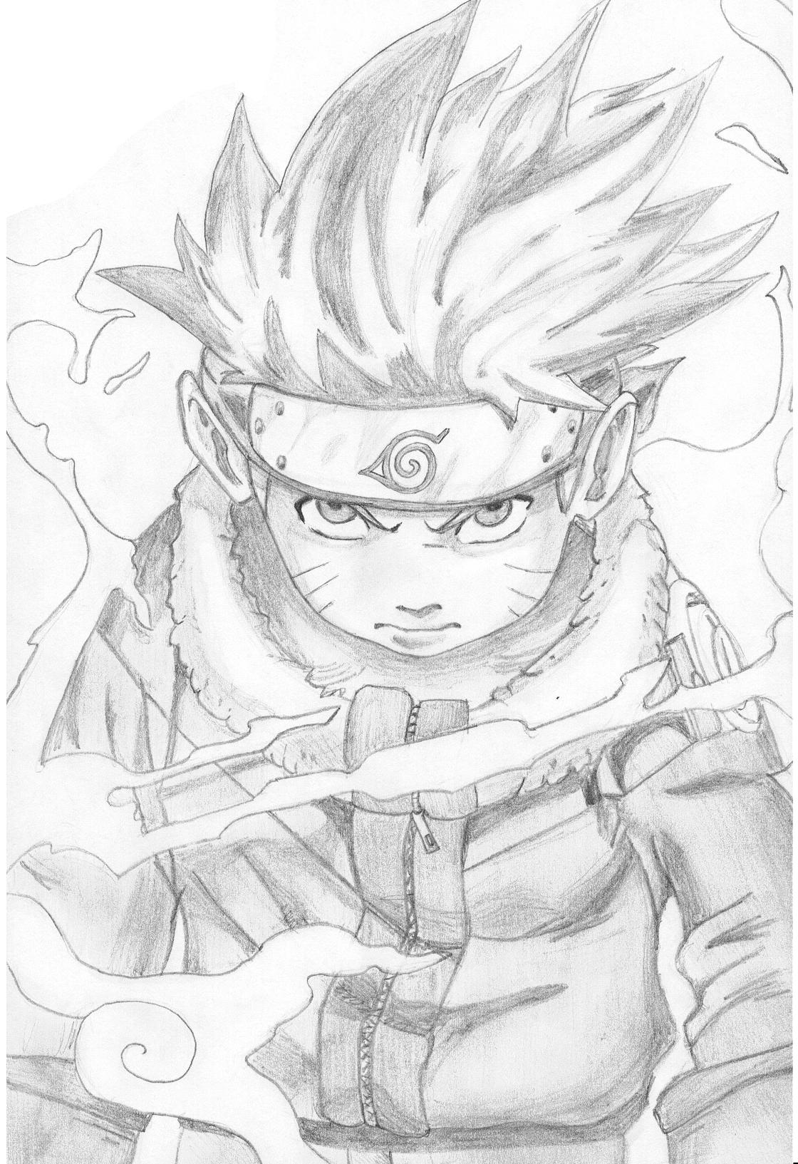 Fonds d'cran Art - Crayon Manga - Naruto Naruto