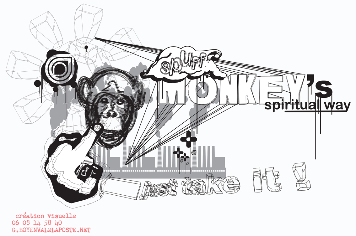 Wallpapers Digital Art Vectorial spuff monkey