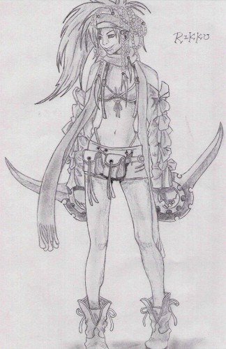 Wallpapers Art - Pencil Manga - Final Fantasy Rikku