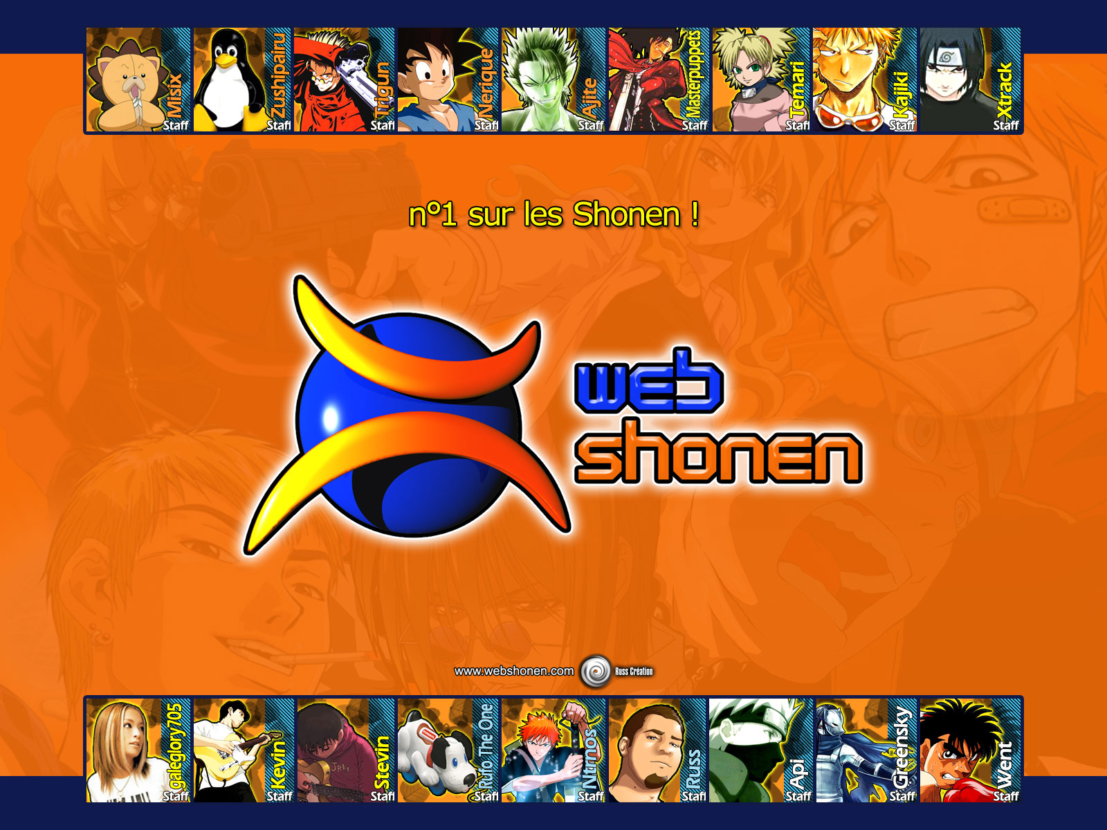 Wallpapers Brands - Advertising Websites - Misc Webshonen - N1 sur les Shonen !