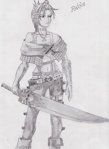 Fonds d'cran Art - Crayon Manga - Final Fantasy Paine