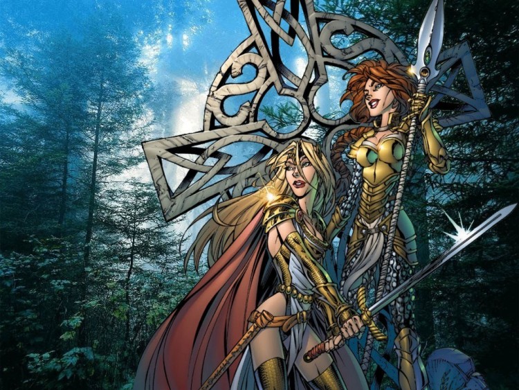 Fonds d'cran Comics et BDs Lady Pendragon Forest